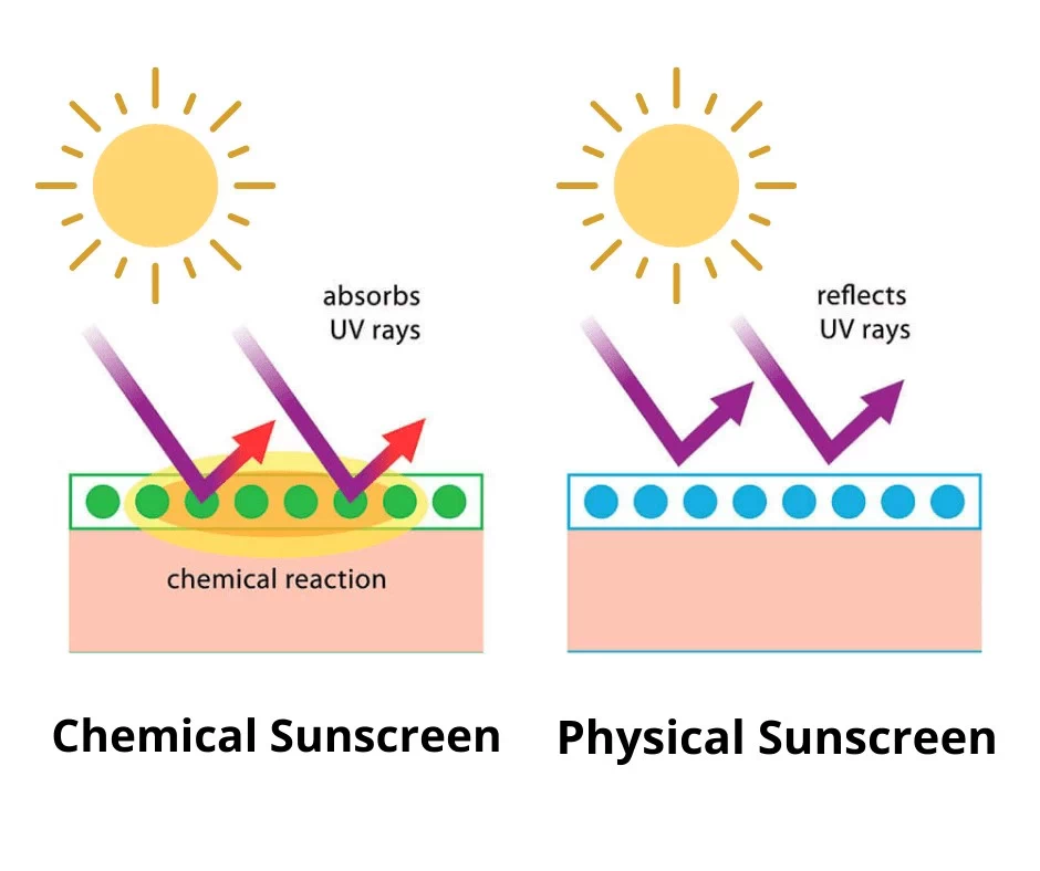 Physical and shop chemical sunscreen