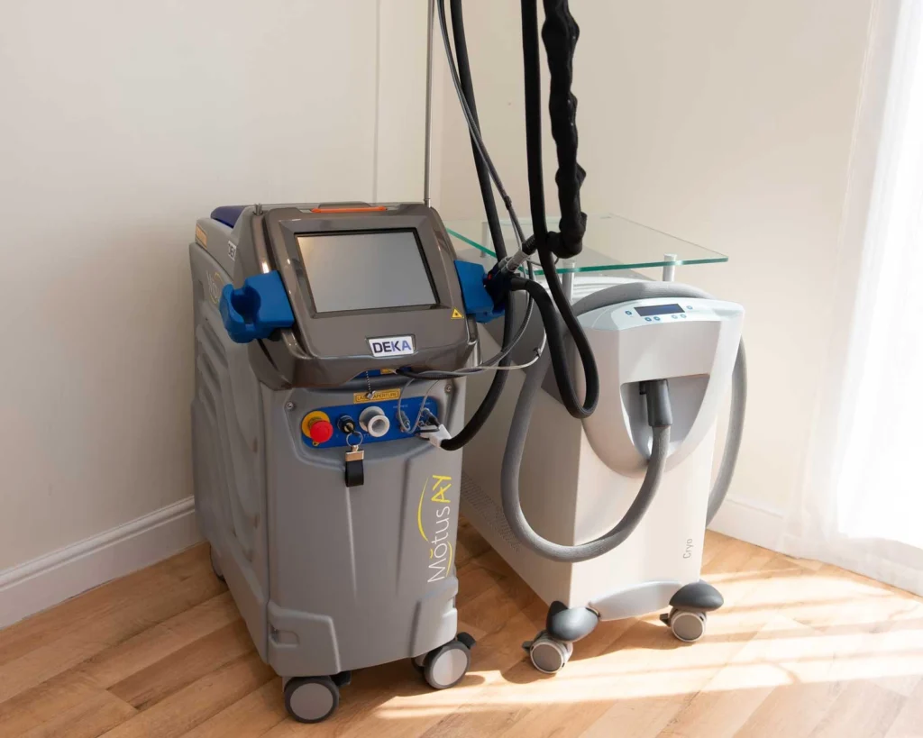 Motus AY and Cryo Cooler Machines for Laser Hair Removal in Somerset